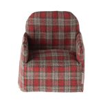 Maileg Chair, Mouse – Red checker