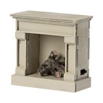 Maileg Fireplace, Mouse – Off white