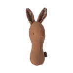 Maileg Lullaby friends, Bunny rattle – Chocolate - Main Image