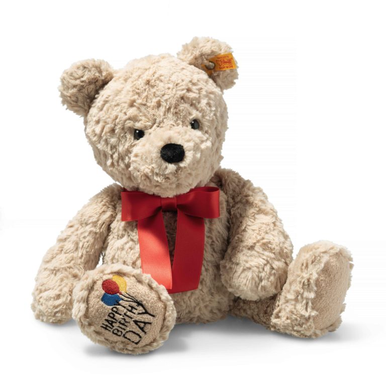Steiff Jimmy Teddy Maci Happy Birthday, 35 cm, Bézs