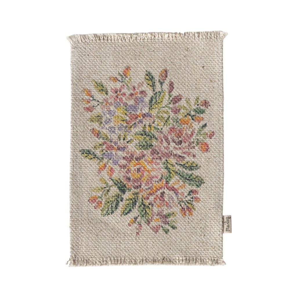 Maileg Rug, Flowers – Medium