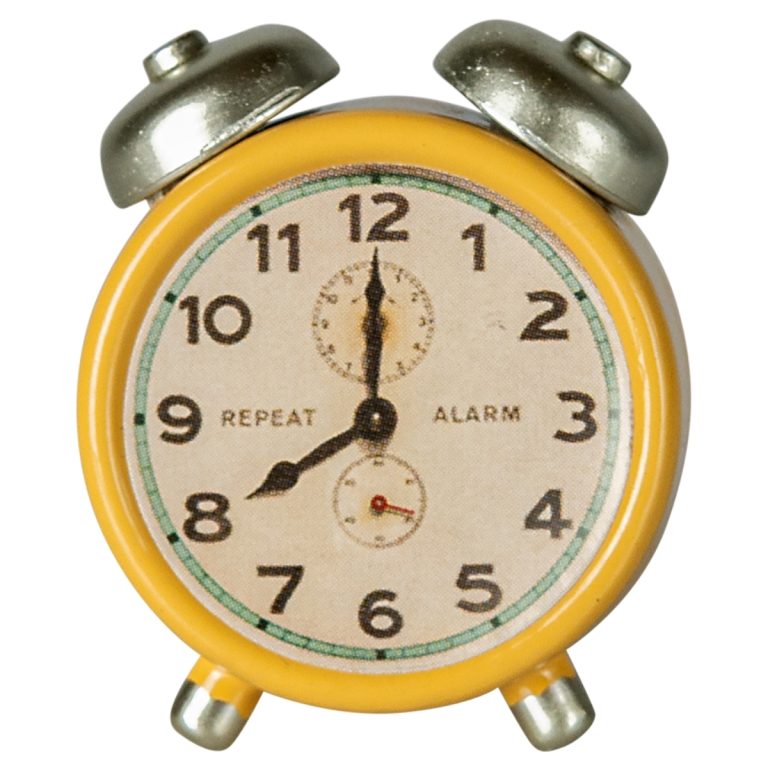 Maileg Alarm clock, Mouse - Yellow