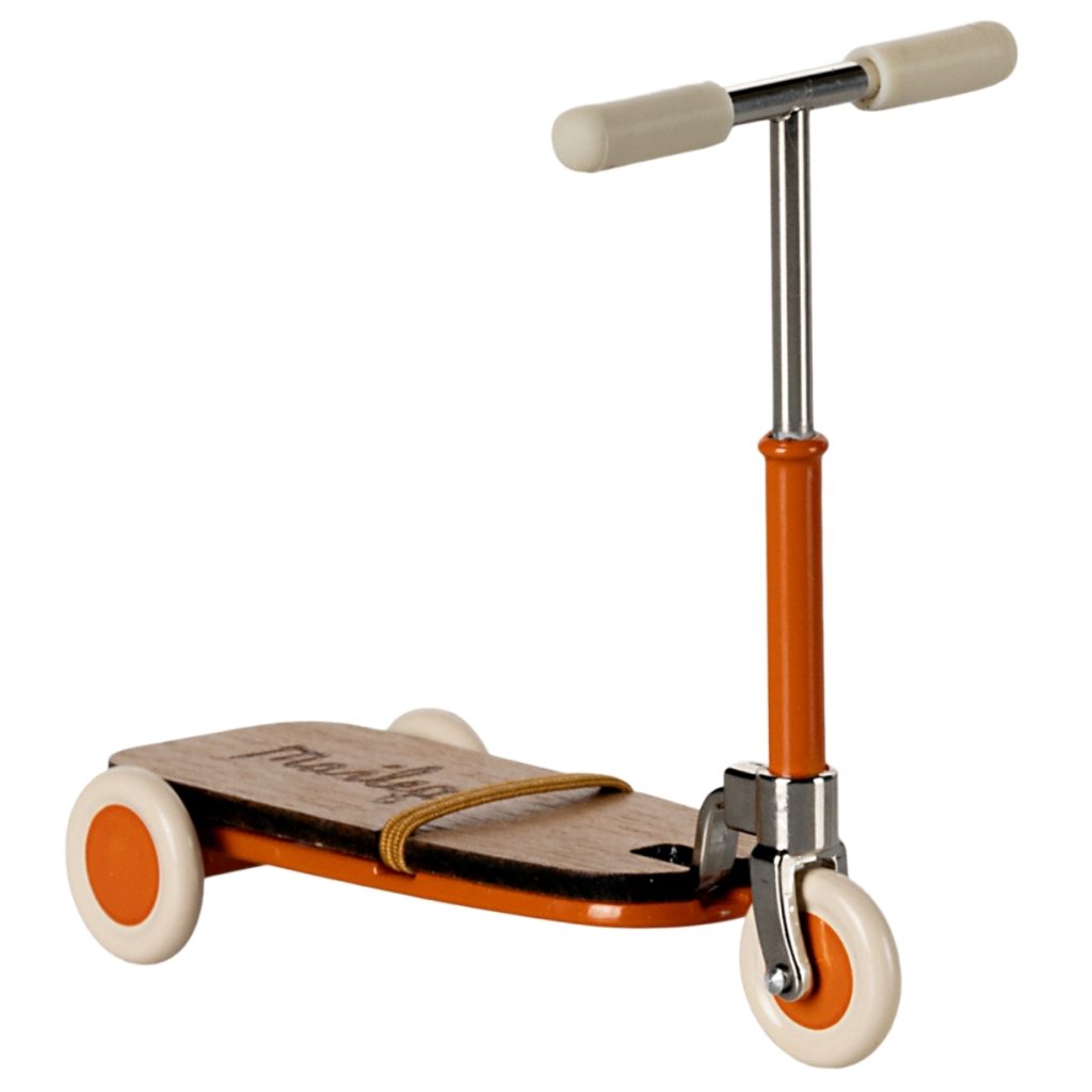 Maileg Kick Board, Mouse, Orange