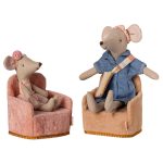 Maileg Folding chair, Mouse – Rose