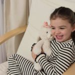 Marshyellow White Hoppy Bunny, Cherry Blossom Ribbon - Gallery Image