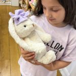 Marshyellow, White Hoppy Bunny, Lavender Cake Ribbon - Gallery Image