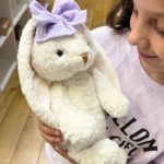 Marshyellow, White Hoppy Bunny, Lavender Cake Ribbon - Gallery Image