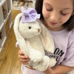 Marshyellow, White Hoppy Bunny, Lavender Cake Ribbon - Gallery Image