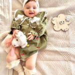 Marshyellow Oliver Puppy, Strawberry Gelato Scarf - Gallery Image
