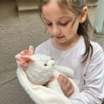 Marshyellow, White Hoppy Bunny, Cherry Blossom Bow Tie - Gallery Image