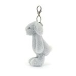 Jellycat, Bashful Silver Bunny Bag Charm