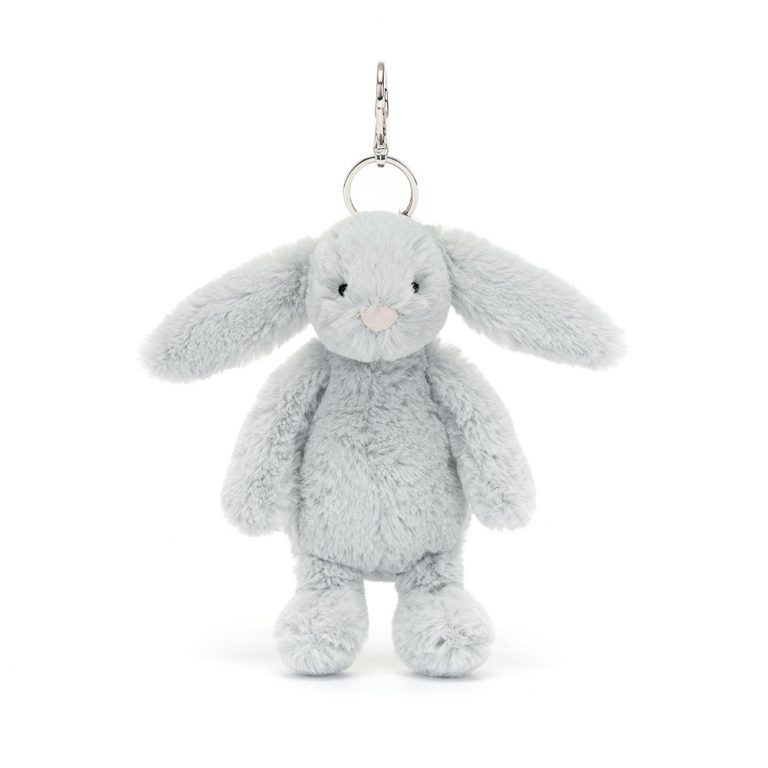 Jellycat, Bashful Silver Bunny Bag Charm