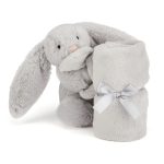 Jellycat, Bashful Silver Bunny Soother
