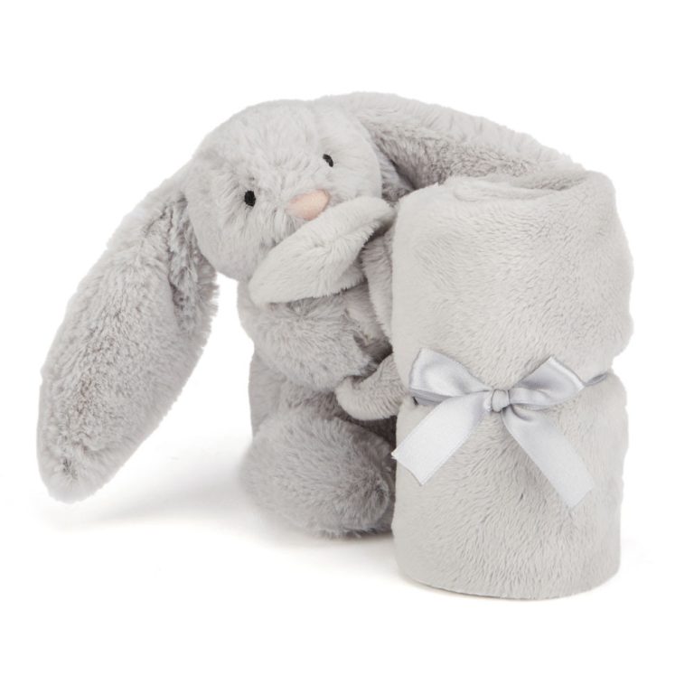 Jellycat, Bashful Silver Bunny Soother