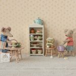 Maileg Café set, Mouse, Big – Pale pink