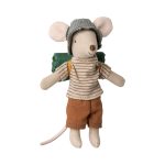 Maileg Hiker Mouse Big Brother, Thin stripes 2025