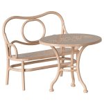 Maileg Café set, Mouse, Big – Pale pink