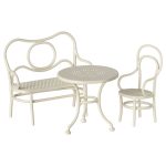Maileg Café set, Mouse, Small – Off white