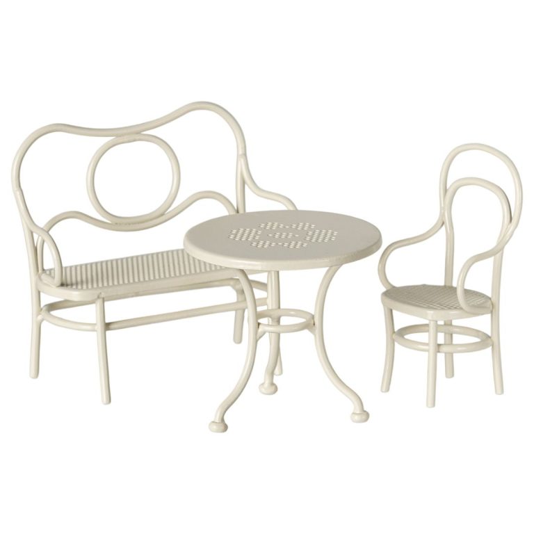 Maileg Café Set, Mouse, Small - Off White