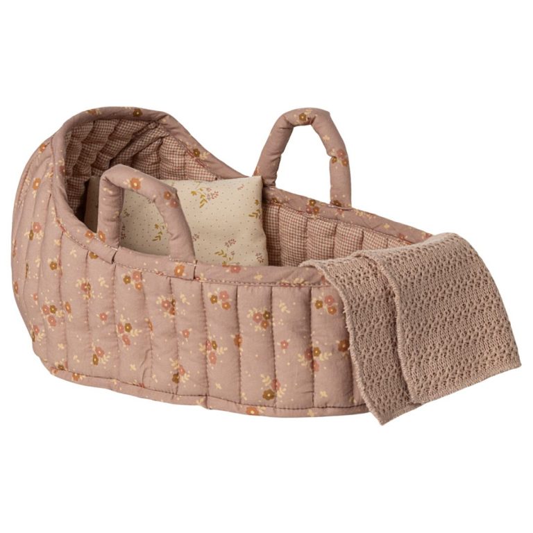 Maileg Carry Cot, Large - Rose