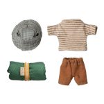 Maileg Hiker Mouse Big Brother, Thin stripes 2025