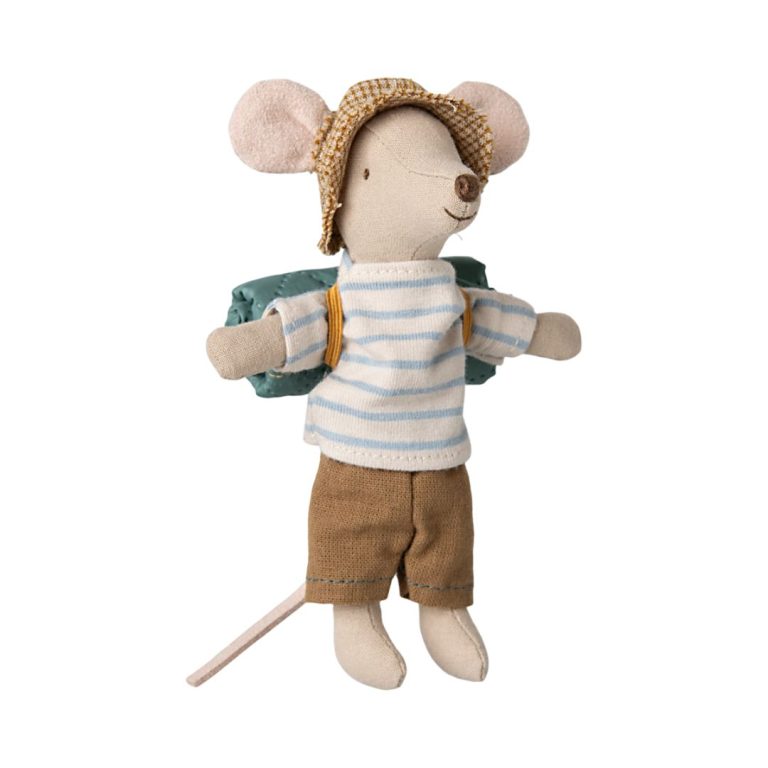 Maileg Hiker Mouse, Big brother - Stripes, 2025