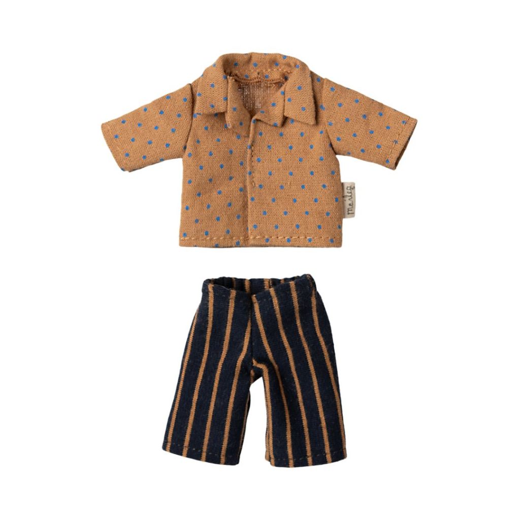 Maileg Shirt and striped pants, Dad mouse