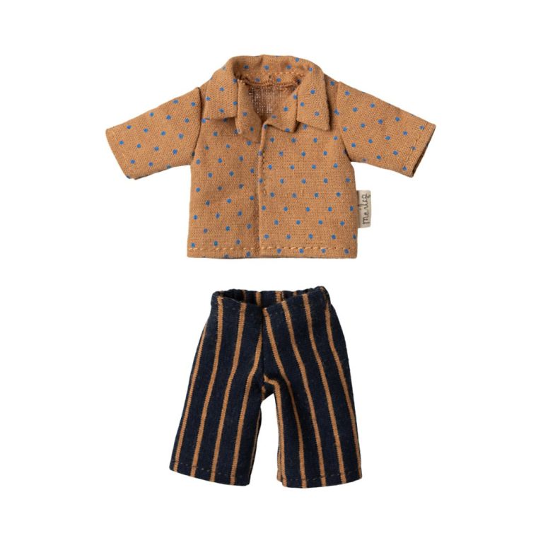 Maileg Shirt and striped pants, Dad mouse