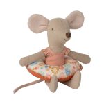 Maileg Beach mouse with float, Little sister – Flower