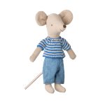 Maileg Knitted sweater and pants, Big brother mouse