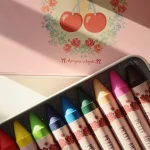 Konges Sløjd, Crayons Bees Wax 10pcs, Cherry Bow - Gallery Image