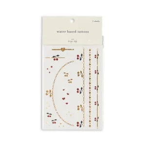 Temporary children's tattoos - set of over 30 pieces on colored sheets, safe for skin