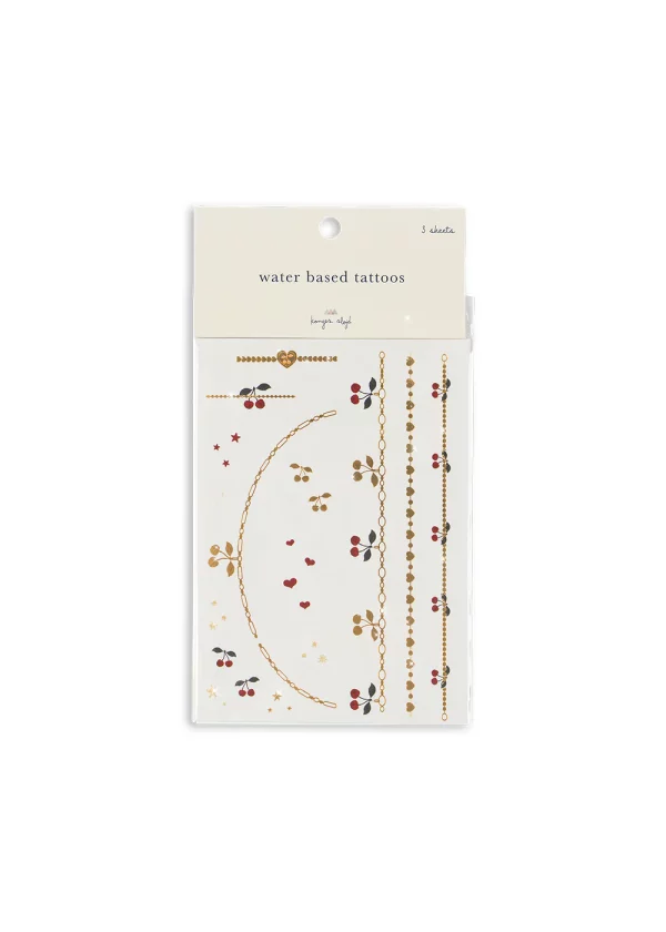 Temporary children's tattoos - set of over 30 pieces on colored sheets, safe for skin