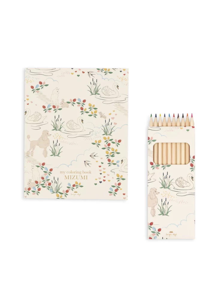 Konges Sløjd, Coloring Book And Pencils, Mizumi