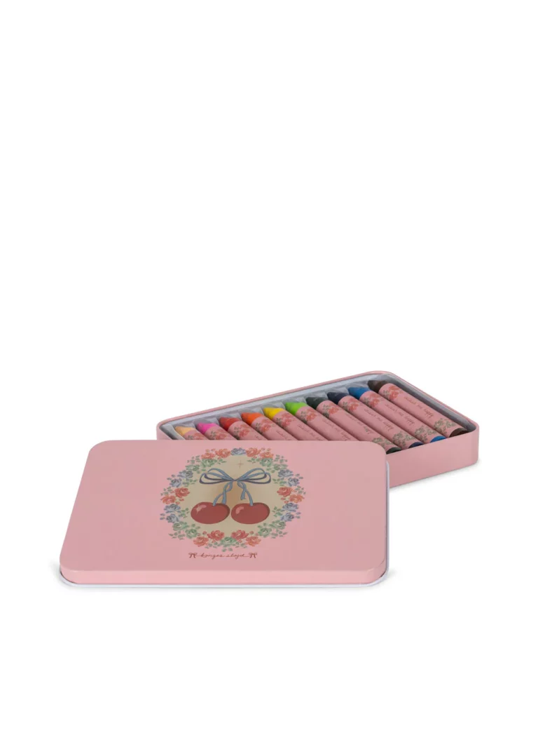Konges Sløjd, Crayons Bees Wax 10pcs, Cherry Bow
