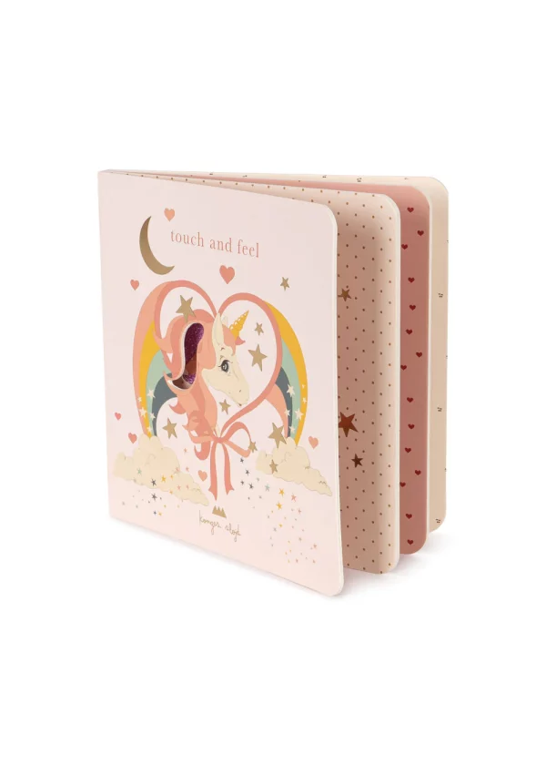 Touch and Feel Book – Unicorn (KS101712): sensory board book with fluffy and crinkly textures and colorful illustrations for babies 6+ months