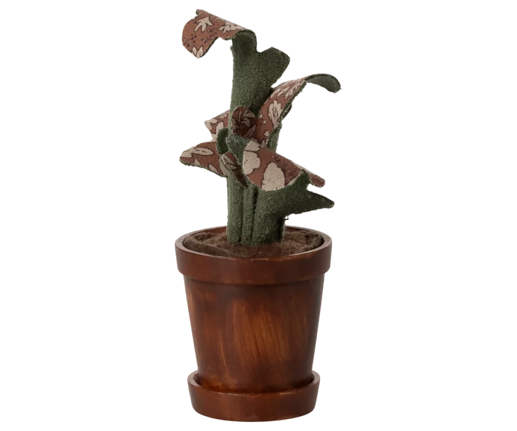 Maileg, Flower pot with plant, Miniature