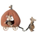 Maileg, Pumpkin Carriage, Mouse - Gallery Image