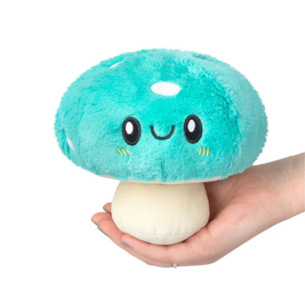 Squishable, Snugglemi Snackers Turquoise Mushroom, 16 cm