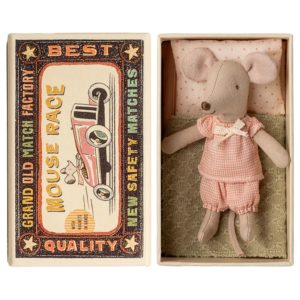 Maileg Little Sister Mouse В Кибритена Кутийка