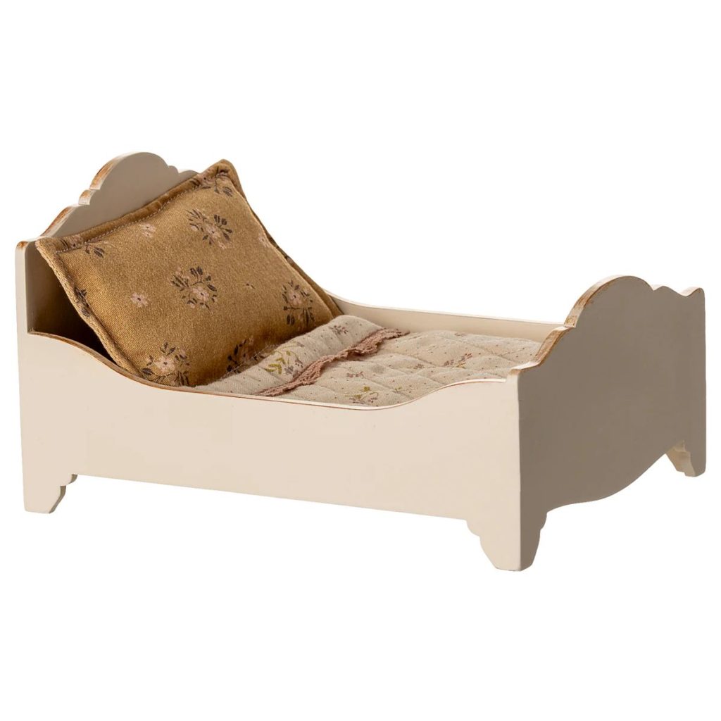 Maileg Bed, Mouse - Off white