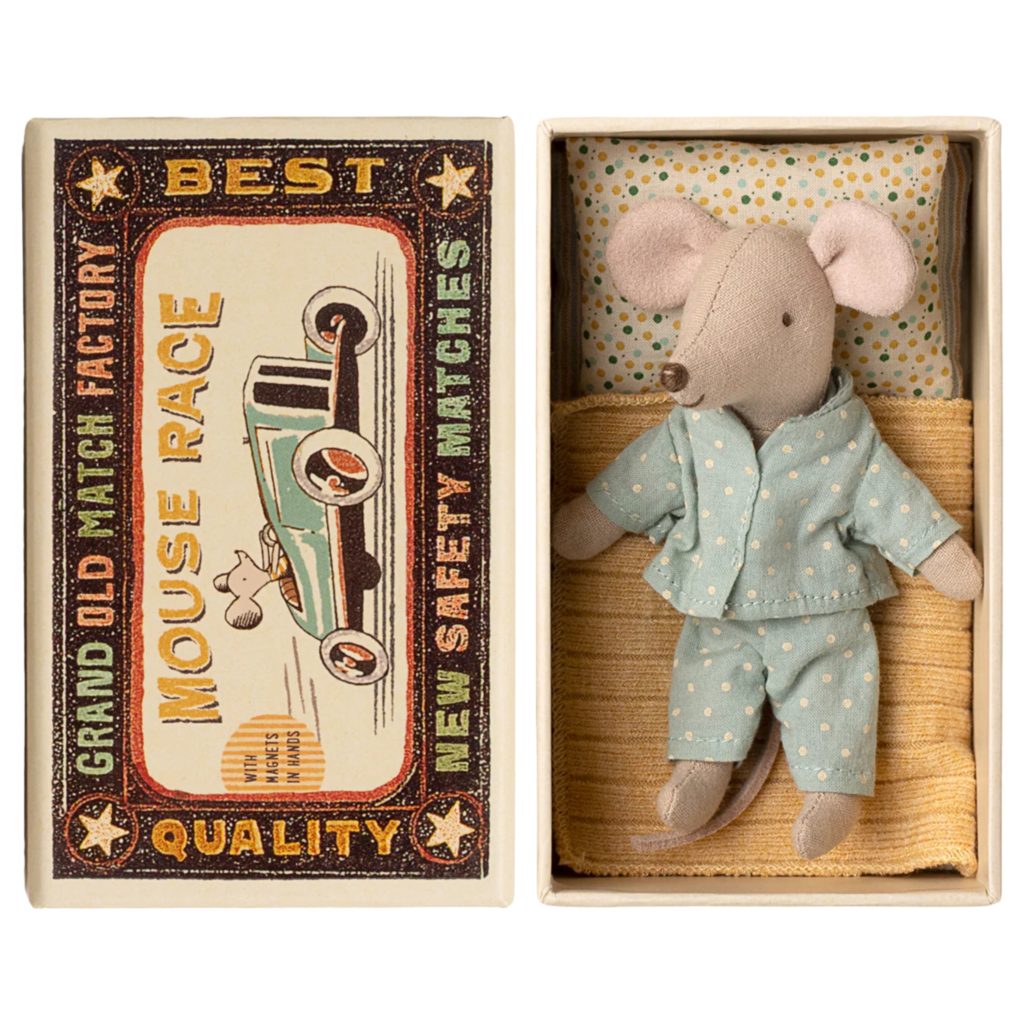 Maileg Little brother mouse in matchbox