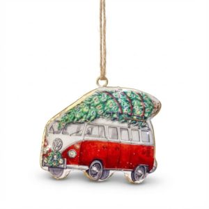 Christmas Ornament, Classic Van with Christmas Tree, My snowdrop