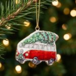 Christmas Ornament, Classic Van with Christmas Tree, My snowdrop - Gallery Image