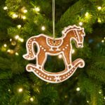 Christmas Ornament, Gingerbread Rocking Horse, My snowdrop - Gallery Image