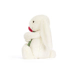 Jellycat, Cream Bunny with Rose - Gallery Image