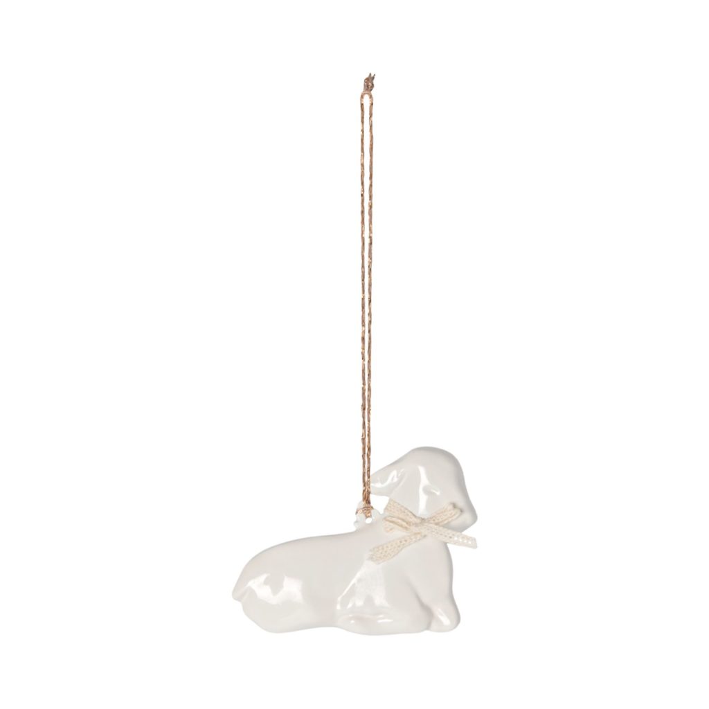 Maileg Metal Ornament, Lamb - Off White