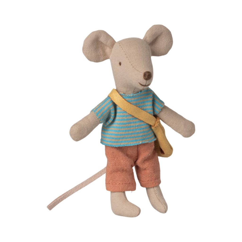 Maileg, Little Brother Mouse With Bag - Product Image
