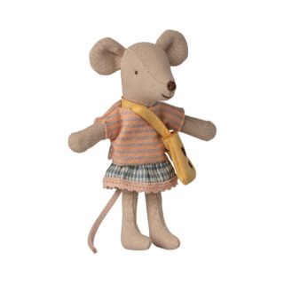 Maileg, Little Sister Mouse With Bag
