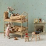 Maileg Bunk Bed, Mouse – Wheat - Gallery Image